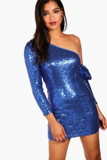 boohoo Boutique Sequin Puff Sleeve Bodycon Dress – shimmering party ...