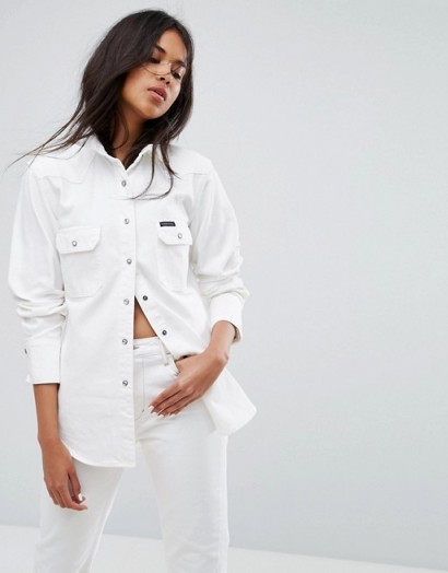 Calvin Klein Jeans Western Denim Shirt | casual white/ecru shirts