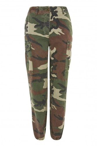 Topshop Combat Camo Trousers - flipped