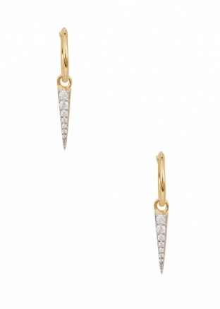 MISSOMA Dagger 18kt gold-plated earrings ~ neat jewellery ~ dainty drops - flipped