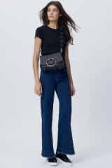 REBECCA MINKOFF ELWOOD PANT | flared indigo jeans | denim flares