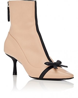 FABRIZIO VITI Mademoiselle Deneuve Leather Ankle Boots ~ luxe footwear