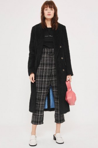 Topshop Frill Paper Bag Checked Trousers / crop leg pants - flipped