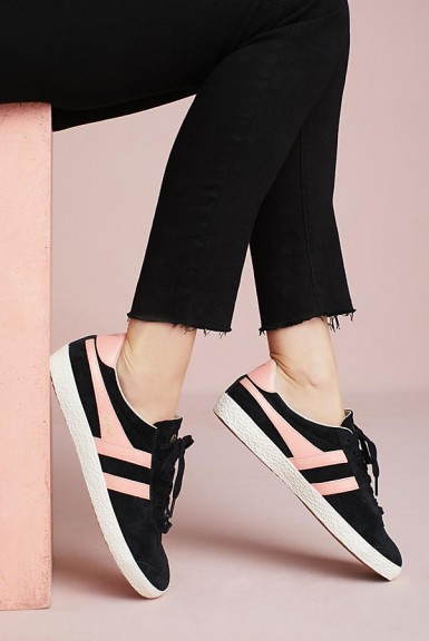 Gola Suede Specialist Sneakers | black and pink trainers