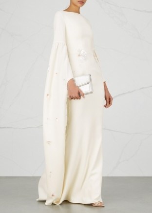SAFIYAA Grand ivory embellished gown ~ luxe event gowns ~ evening elegance - flipped
