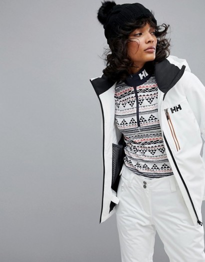 Helly Hansen Motionista Jacket In White ~ white ski jackets