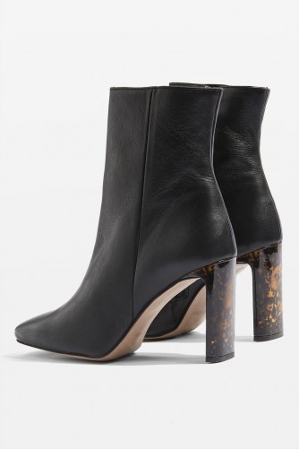 Topshop Hibiscus Ankle Boots – tort/tortoiseshell high heels