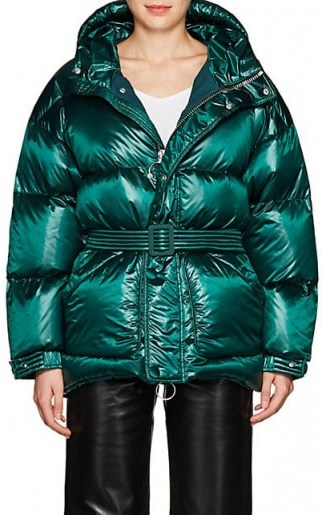 IENKI IENKI Oversized Down Puffer Coat ~ emerald-green padded coats - flipped
