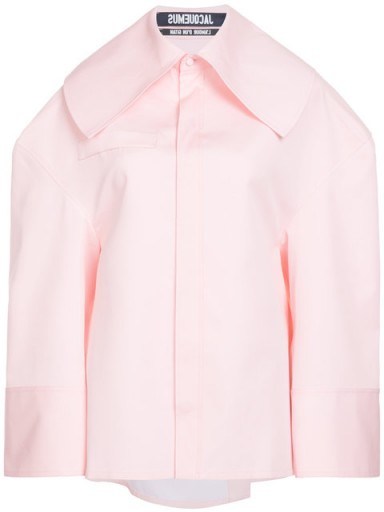 JACQUEMUS La Chemise Carrée shirt | oversized pink shirts - flipped