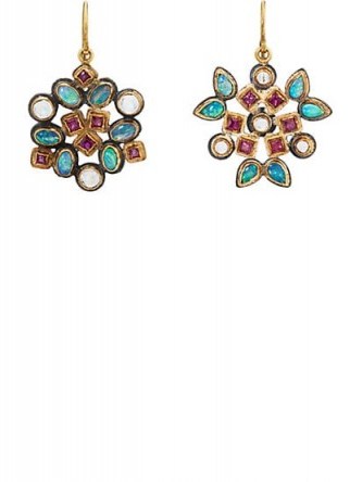 JUDY GEIB Kaleidoscope Earrings ~ beautiful gemstone jewellery - flipped