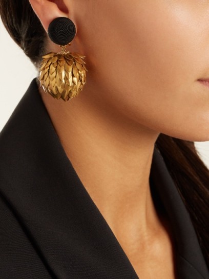 REBECCA DE RAVENEL Lightening clip-on earrings ~ cocktail jewellery