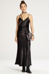 REBECCA MINKOFF MAX DRESS | silky black slip dresses