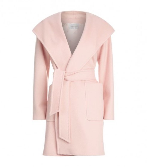 Max Mara Rialto Camel Hair Coat | pink wrap coats - flipped