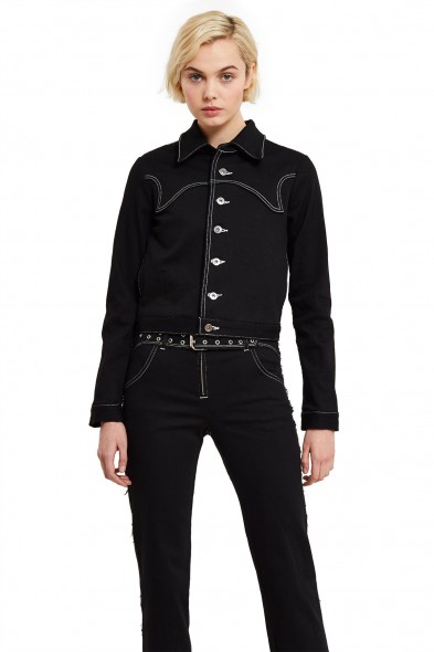 Miaou BLACK DENIM LEX JACKET | western style jackets