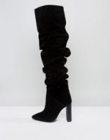 Morgan Slouch Boot ~ slouchy black boots