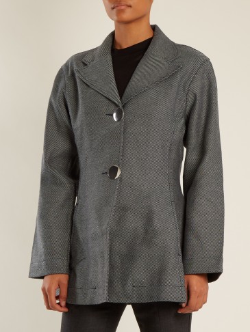 MARQUES ALMEIDA Notch-lapel single-breasted denim blazer – stylish jackets