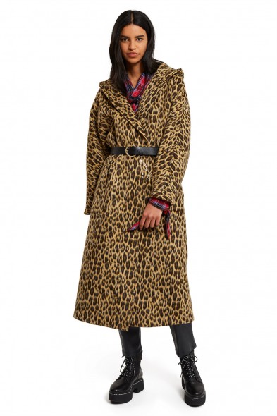 Opening Ceremony LEOPARD PRINTED ROBE | hooded animal print winter coats