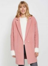 MINT VELVET PINK RELAXED LUXE COAT / pretty winter coats