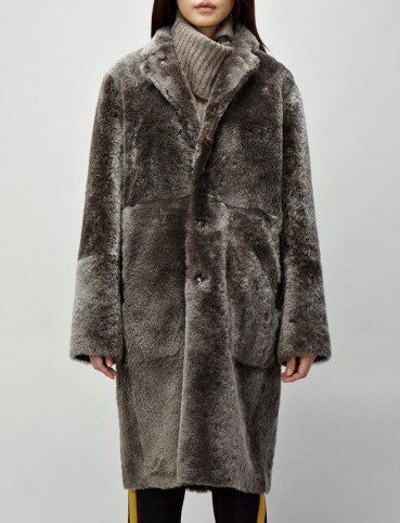 JOSEPH Polar Skin Brittany Sheepskin ~ reversible winter coats - flipped
