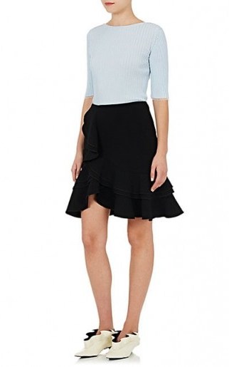 PROENZA SCHOULER Cady Ruffle Skirt | black ruffled skirts - flipped
