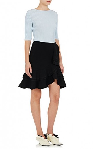 PROENZA SCHOULER Cady Ruffle Skirt | black ruffled skirts