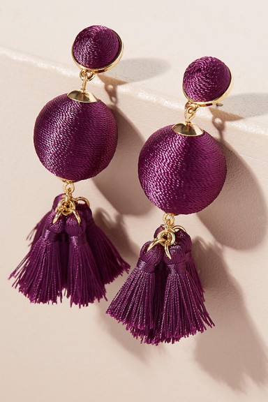 ANTHROPOLOGIE Rani Tassel Earrings / statement jewellery / cocktail & party time