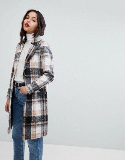 River Island Check Tailored Coat / checked winter coats
