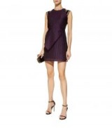 Roland Mouret Torrens Organza Mini Dress | luxe purple mini dresses | luxury party fashion