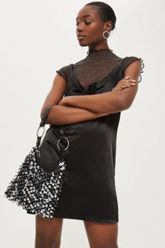 Topshop SAN Sequin Shoulder Bag | sequined bags