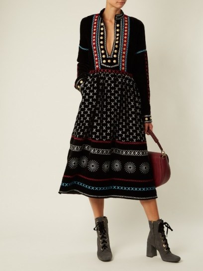 DODO BAR OR Sara embroidered velvet dress ~ bohemian style dresses ~ beautiful boho fashion - flipped