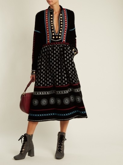 DODO BAR OR Sara embroidered velvet dress ~ bohemian style dresses ~ beautiful boho fashion
