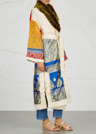 FREE PEOPLE Sari Not Sorry jacquard coat – mixed prints