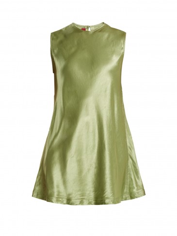 SIES MARJAN Sia satin sleeveless top ~ silky sage-green tops