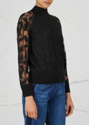 RAG & BONE Sofiya lace and cotton blend jumper ~ beautiful knitwear - flipped