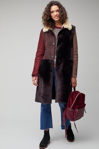 Owen Barry Somerset Coat | stylish patchwork coats | warm winter colours - flipped