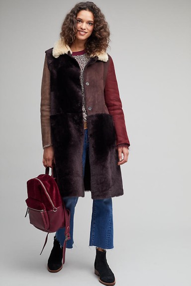 Owen Barry Somerset Coat | stylish patchwork coats | warm winter colours