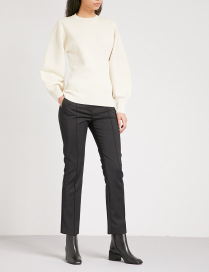 SPORTMAX Meandro mid-rise stretch-cotton trousers