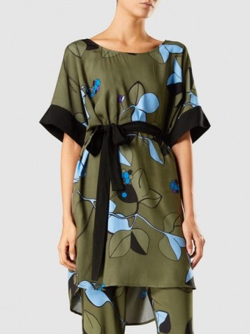 ‎STINE GOYA‎ Smilla Floral-Print Crepe Tunic Dress - flipped