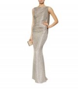 Talbot Runhof Ponceau1 Metallic Gown ~ gold ruched gowns ~ glamorous event wear