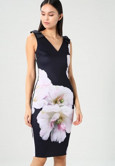 Ted Baker SOLEIA Jersey dress ~ bold floral print dresses - flipped