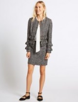 M&S COLLECTION Textured Jacket & Skirt Set – Marks and Spencer suits