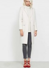 MINT VELVET WHITE LUXE TWILL COAT / classic coats