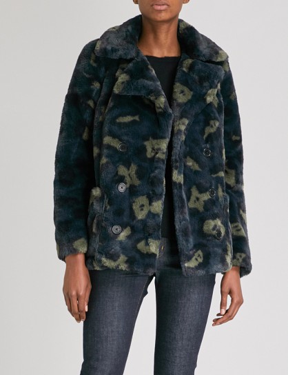 ZADIG & VOLTAIRE Miles faux-fur coat – animal print winter coats