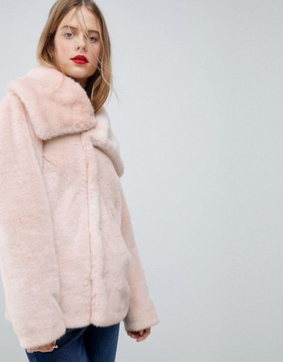 ASOS Faux Fur Collar Jacket | winter luxe jackets - flipped
