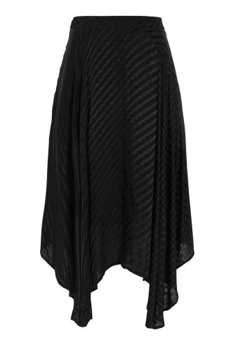 Topshop Asymmetric Self Jacquard Midi Skirt - flipped
