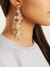 PRADA Circle-link earrings ~ gold tone designer jewellery ~ statement accessories