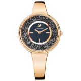 SWAROVSKI CRYSTALLINE PURE WATCH ROSE GOLD TONE – black crystal bling watches