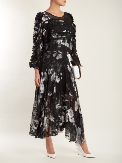 PREEN BY THORNTON BREGAZZI Ermin floral-print silk-blend devoré dress