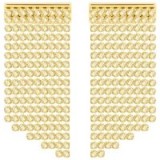 SWAROVSKI FIT SHORT PIERCED EARRINGS – gold tone bling jewellery – crystal statement jewelry