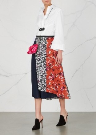 ACNE STUDIOS Hayett floral-print midi skirt / wrap effect skirts - flipped